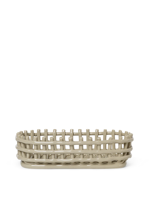 Ceramic Basket - Oval