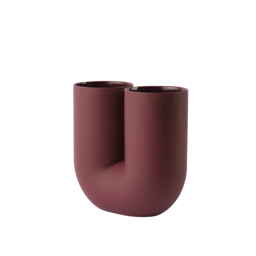 Kink Vase - 26,5cm Deep Red