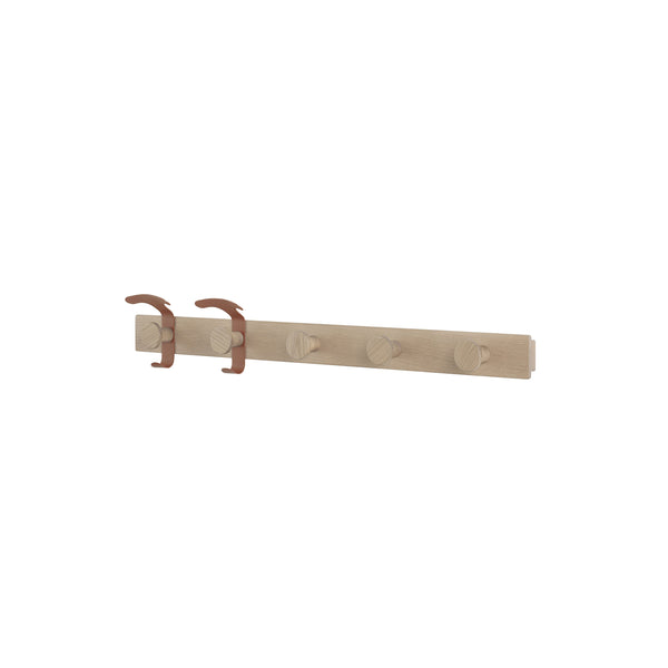 Avail Coat Rack - Oak / Copper Brown