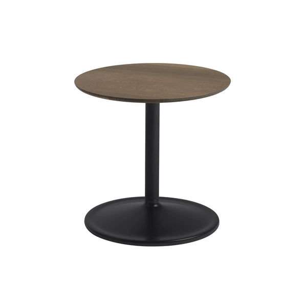 Soft Side Table Black/Solid Smoked Oak